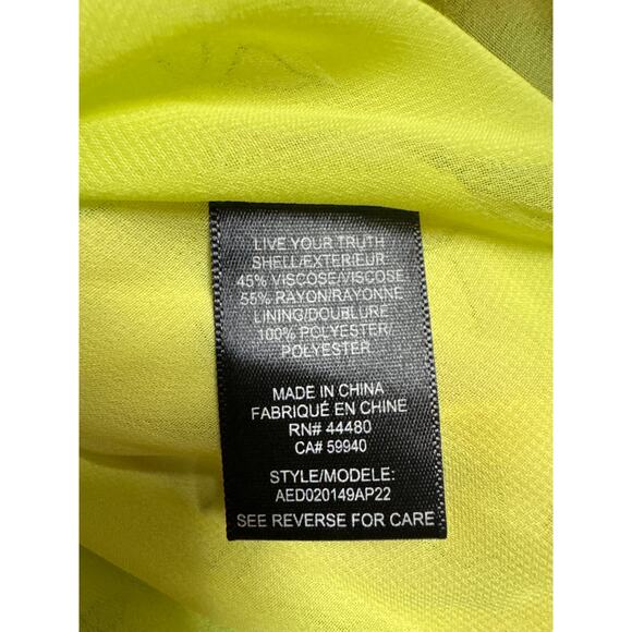 AFRM Dolly Mini Dress Spring Lime Bouquet Floral Cutout Off Shoulder L - Picture 8 of 10